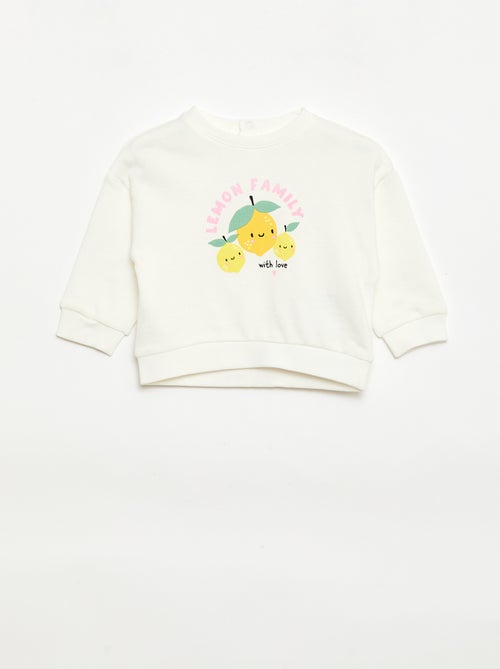 Conjunto de 2 sweatshirts em moletom leve (French Terry) - 2 peças - Kiabi