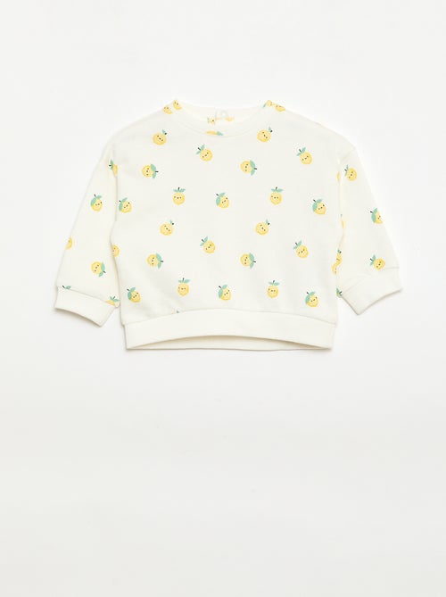 Conjunto de 2 sweatshirts em moletom leve (French Terry) - 2 peças - Kiabi