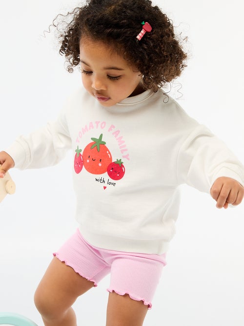 Conjunto de 2 sweatshirts em moletom leve (French Terry) - 2 peças - Kiabi