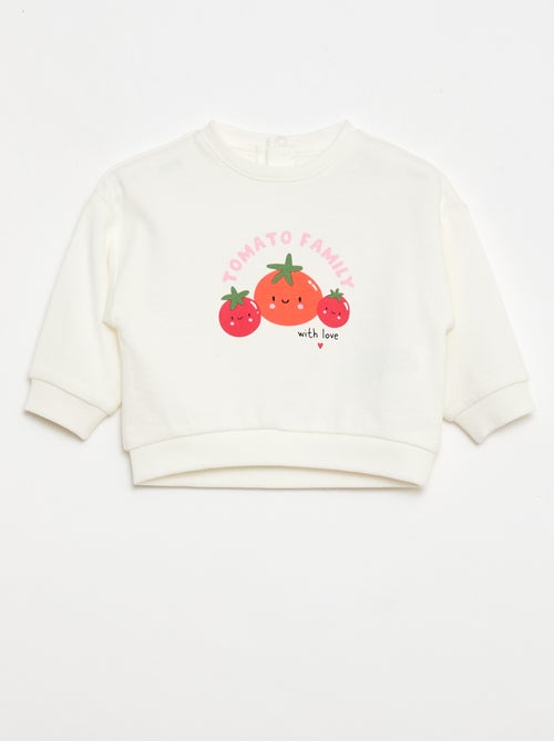 Conjunto de 2 sweatshirts em moletom leve (French Terry) - 2 peças - Kiabi