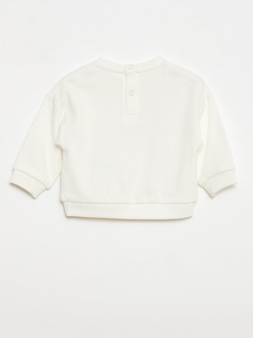 Conjunto de 2 sweatshirts em moletom leve (French Terry) - 2 peças - Kiabi