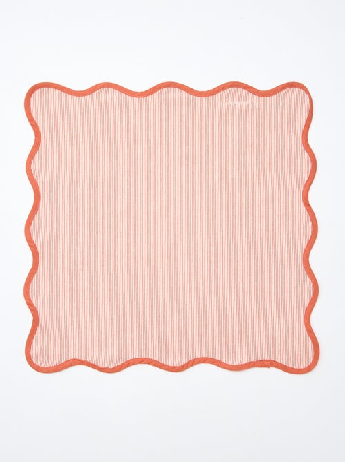 Conjunto de 2 toalhas às riscas (40x40cm) - Kiabi