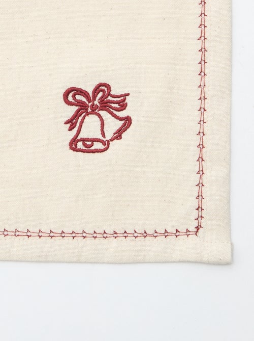 Conjunto de 2 toalhas de algodão - Kiabi