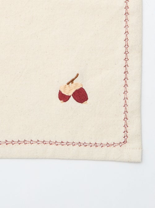 Conjunto de 2 toalhas de algodão - Kiabi