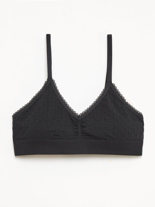 Conjunto de 2 tops sem aro em malha acolchoada - Kiabi