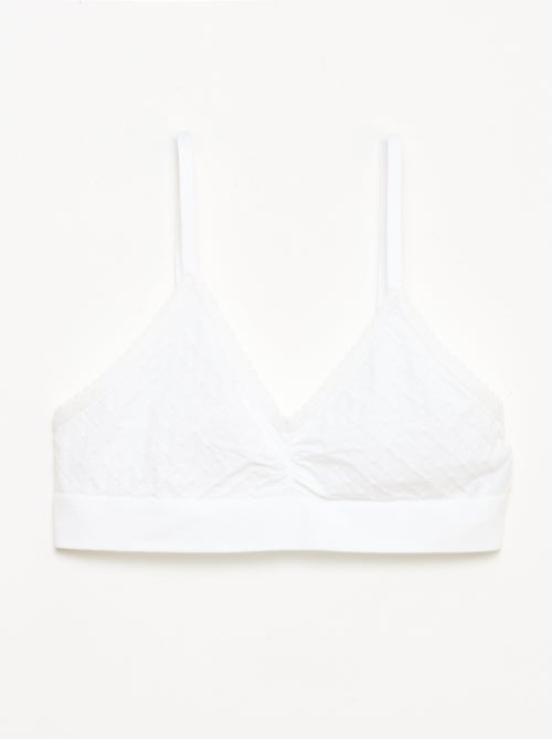 Conjunto de 2 tops sem aro em malha acolchoada - Kiabi