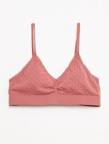 Conjunto de 2 tops sem aro em malha acolchoada