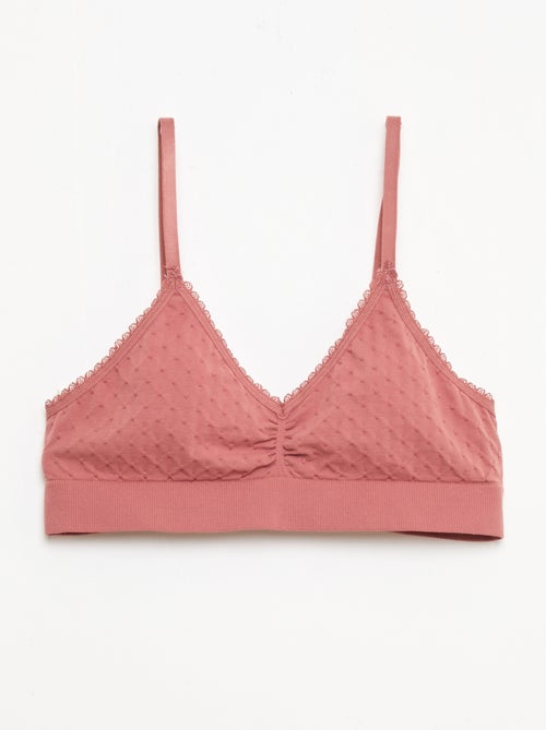 Conjunto de 2 tops sem aro em malha acolchoada - Kiabi