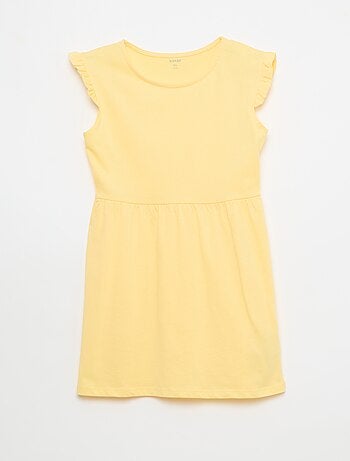 Conjunto de 2 vestidos de jersey sem mangas com folhos