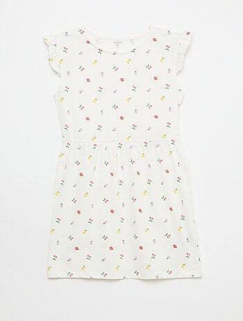 Conjunto de 2 vestidos de jersey sem mangas com folhos