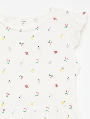 Conjunto de 2 vestidos de jersey sem mangas com folhos