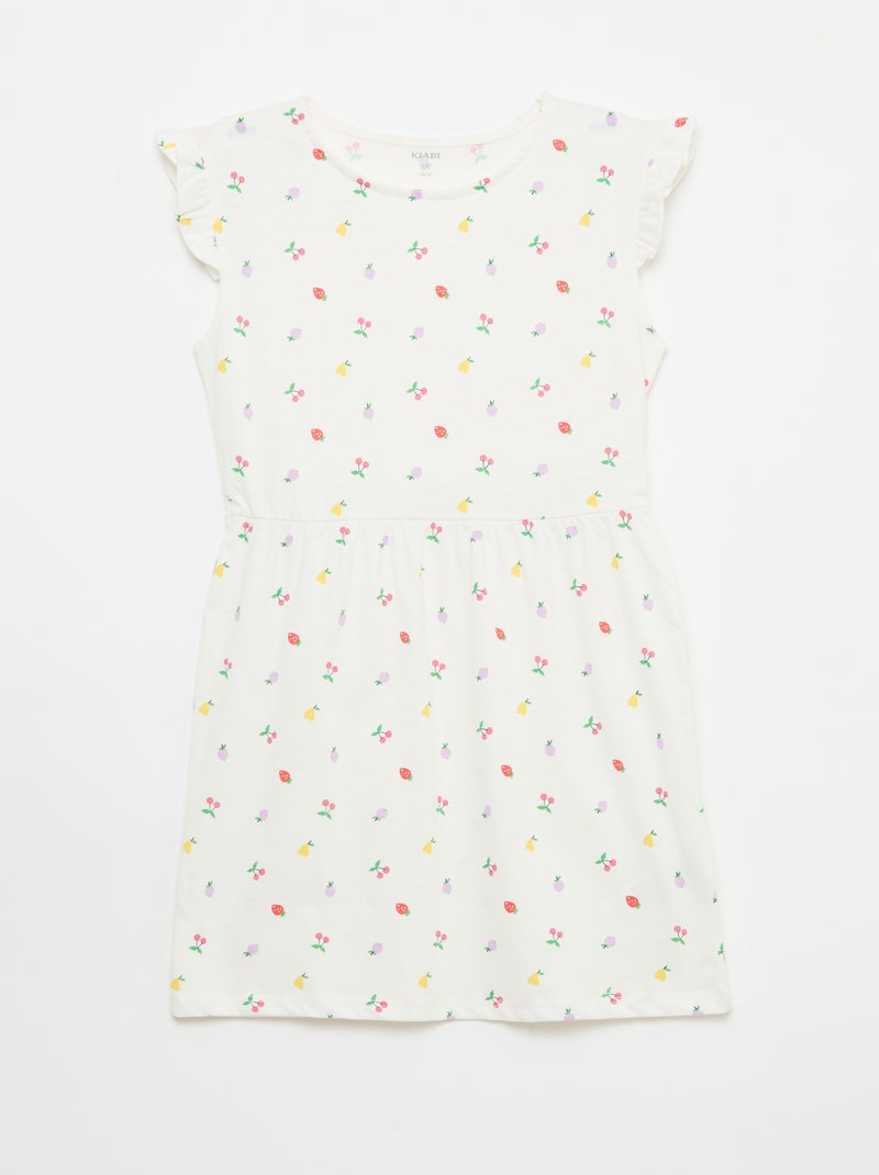 Conjunto de 2 vestidos de jersey sem mangas com folhos Amarelo - Kiabi