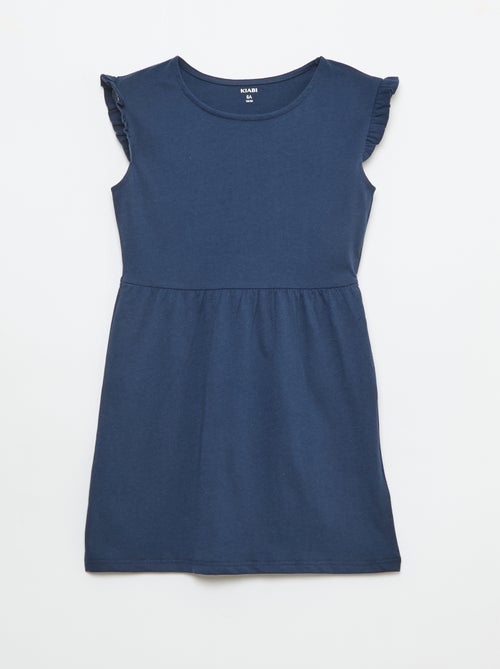 Conjunto de 2 vestidos de jersey sem mangas com folhos - Kiabi