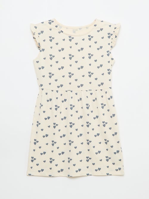 Conjunto de 2 vestidos de jersey sem mangas com folhos - Kiabi