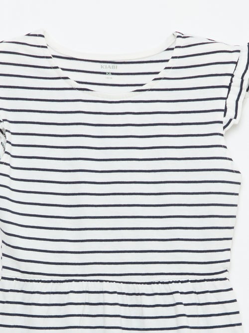Conjunto de 2 vestidos de jersey sem mangas com folhos - Kiabi
