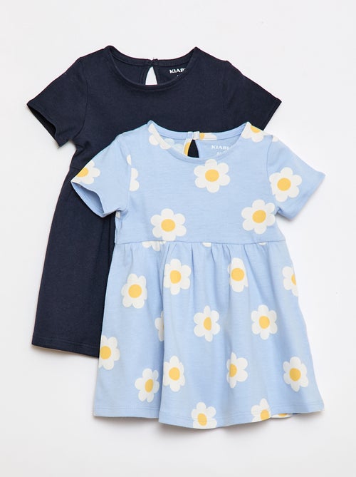 Conjunto de 2 vestidos de manga curta - Kiabi