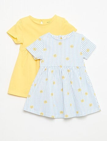 Conjunto de 2 vestidos de manga curta