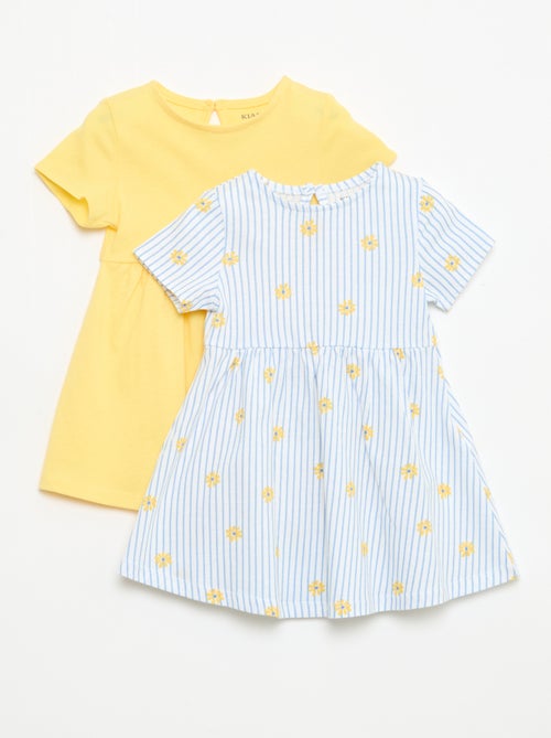 Conjunto de 2 vestidos de manga curta - Kiabi