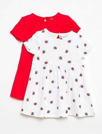 Conjunto de 2 vestidos de manga curta