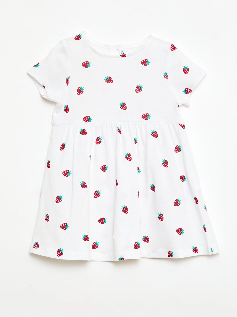Conjunto de 2 vestidos de manga curta Branco - Kiabi