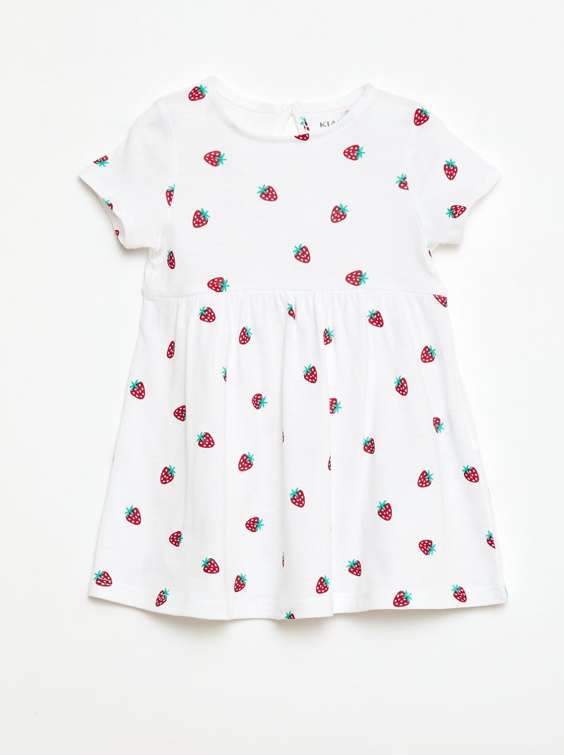 Conjunto de 2 vestidos de manga curta Branco - Kiabi