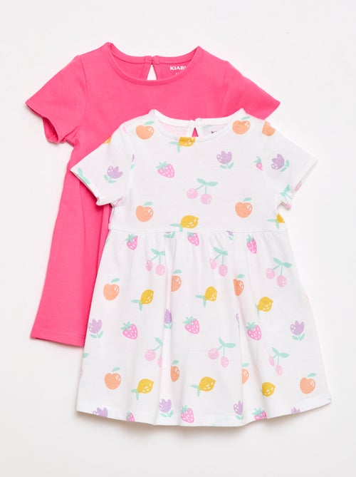 Conjunto de 2 vestidos de manga curta - Kiabi
