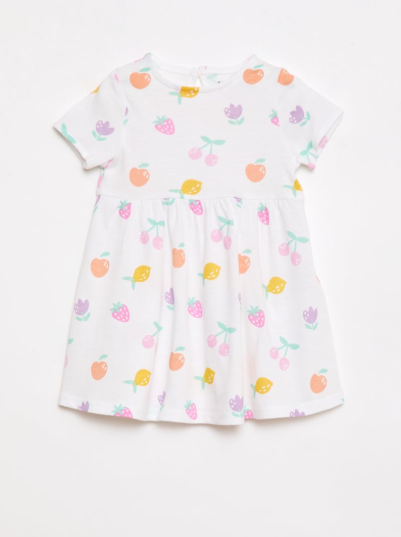 Conjunto de 2 vestidos de manga curta Branco - Kiabi