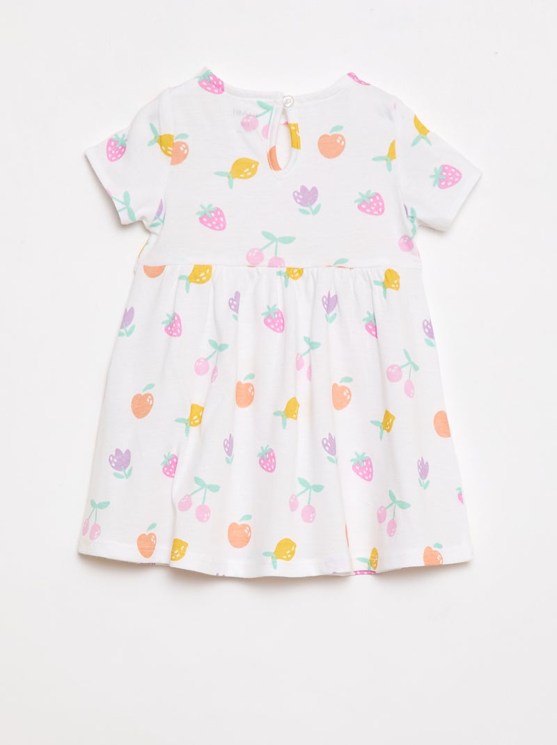 Conjunto de 2 vestidos de manga curta Branco - Kiabi