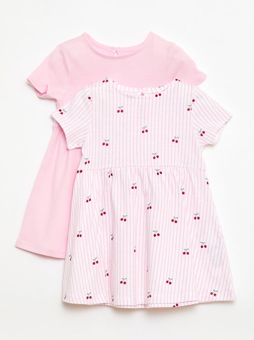 Conjunto de 2 vestidos de manga curta - Kiabi