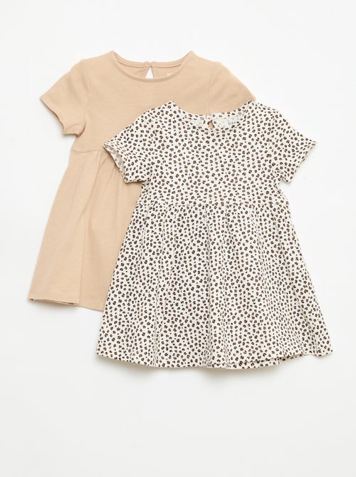 Conjunto de 2 vestidos de manga curta - Kiabi