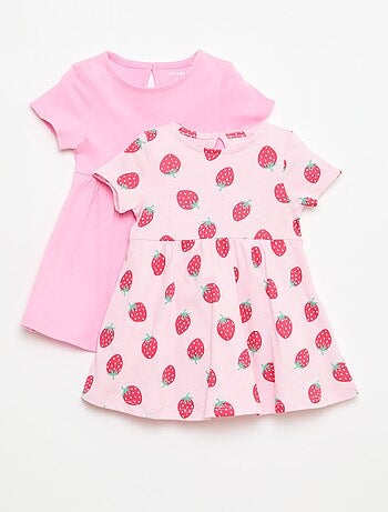 Conjunto de 2 vestidos de manga curta