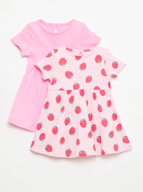 Conjunto de 2 vestidos de manga curta - Kiabi