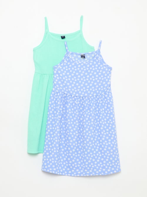 Conjunto de 2 vestidos em malha crepe - Kiabi