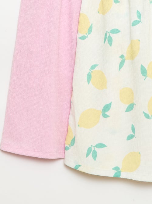 Conjunto de 2 vestidos em malha crepe - Kiabi