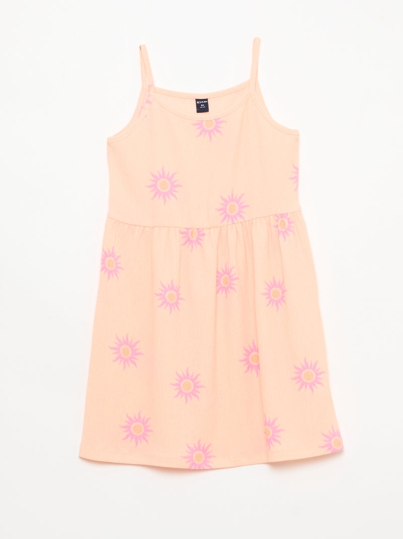 Conjunto de 2 vestidos em malha crepe Laranja - Kiabi
