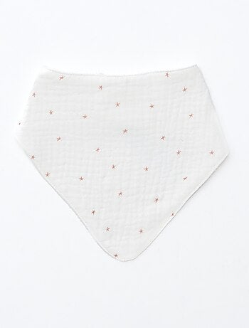 Conjunto de 3 babetes de recém-nascido em algodão