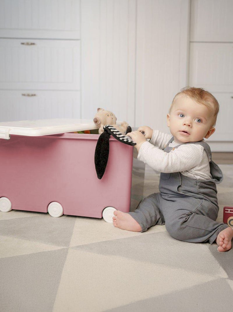 Conjunto de 3 caixas de arrumação playbox - maxi Rosa - Kiabi