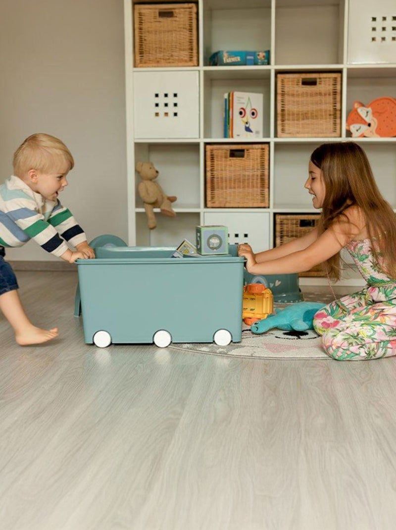 Conjunto de 3 caixas de arrumação playbox - maxi Turquesa - Kiabi