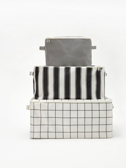 Conjunto de 3 capas de arrumação - Kiabi Home - Kiabi Conjunto de 3 capas de arrumação - Kiabi Home - Kiabi