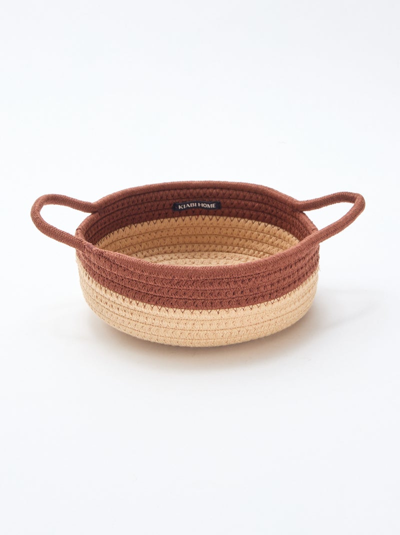 Conjunto de 3 cestos com corda Castanho - Kiabi