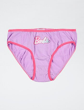 Conjunto de 3 cuecas 'Barbie' em algodão