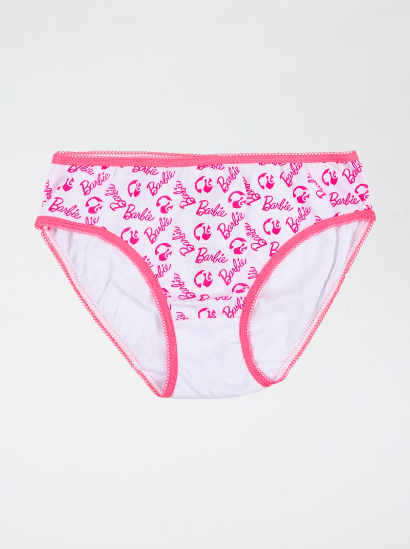 Conjunto de 3 cuecas 'Barbie' em algodão Rosa - Kiabi