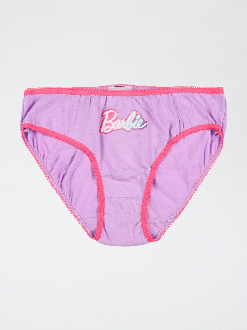 Conjunto de 3 cuecas 'Barbie' em algodão Rosa - Kiabi
