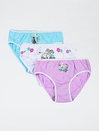 Conjunto de 3 cuecas 'Disney' 'A Rainha do Gelo'