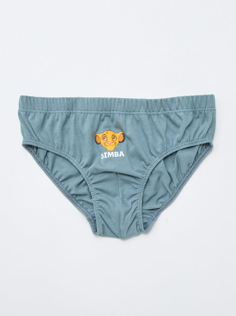 Conjunto de 3 cuecas 'Disney' em algodão Verde - Kiabi