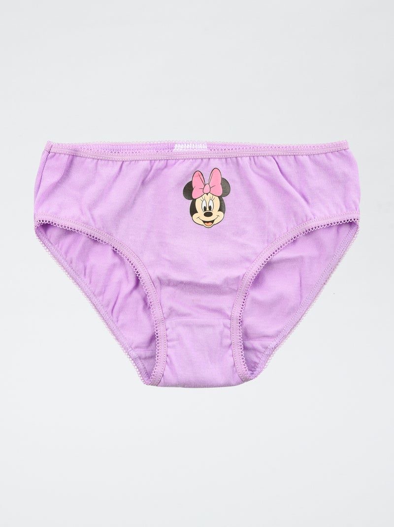 Conjunto de 3 cuecas 'Disney' 'Minnie' em algodão Rosa - Kiabi