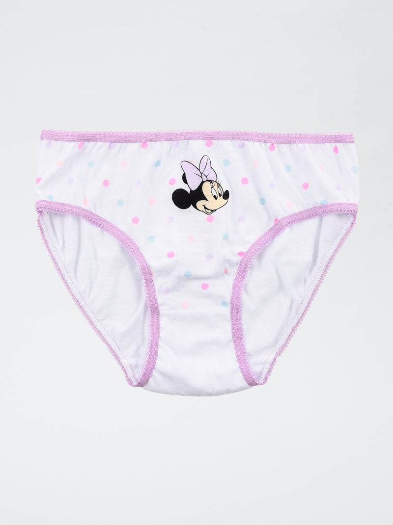 Conjunto de 3 cuecas 'Disney' 'Minnie' em algodão Rosa - Kiabi