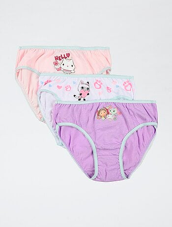 Conjunto de 3 cuecas 'Gabby e a casa mágica'