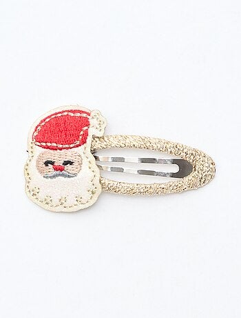 Conjunto de 3 ganchos de cabelo "clic clac" 'Natal'
