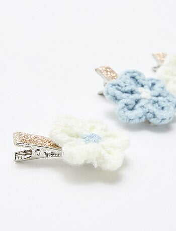 Conjunto de 3 ganchos de crocodilo em macramé